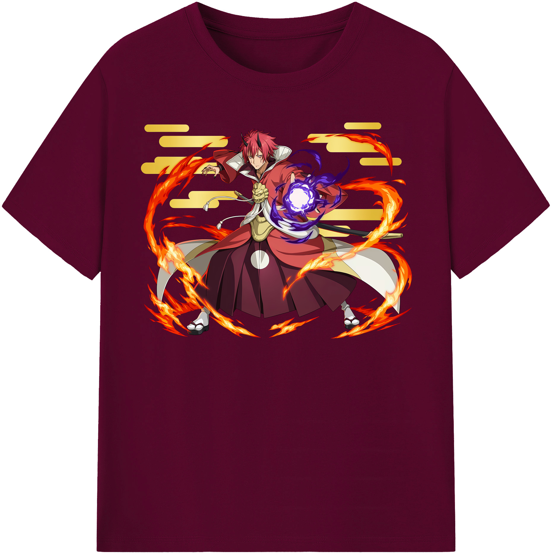 （画像用） 転スラ Regarding Reincarnated to Slime レディースカジュアルプリントTシャツ（綿100％）